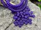 *50* 6x3mm Purple Washed Etched Sapphire Heishi Rondelle Beads